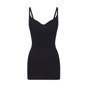 NEW SKIMS Size XL Women's Seamless Sculpt Slip Dress - Black/ Onyx